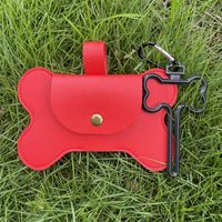 Dog Poop Pickup Bag Dispenser with Leash Clip Pet Waste Bag Dispenser