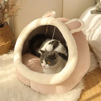 Cat Bed House Kennel Nest Round Pets Sleeping Cave Kitten Beds Pet Basket