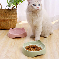 Pet Dog Cat Food Bowl Cat Water Feeding Bowl Durable Plastic Standing